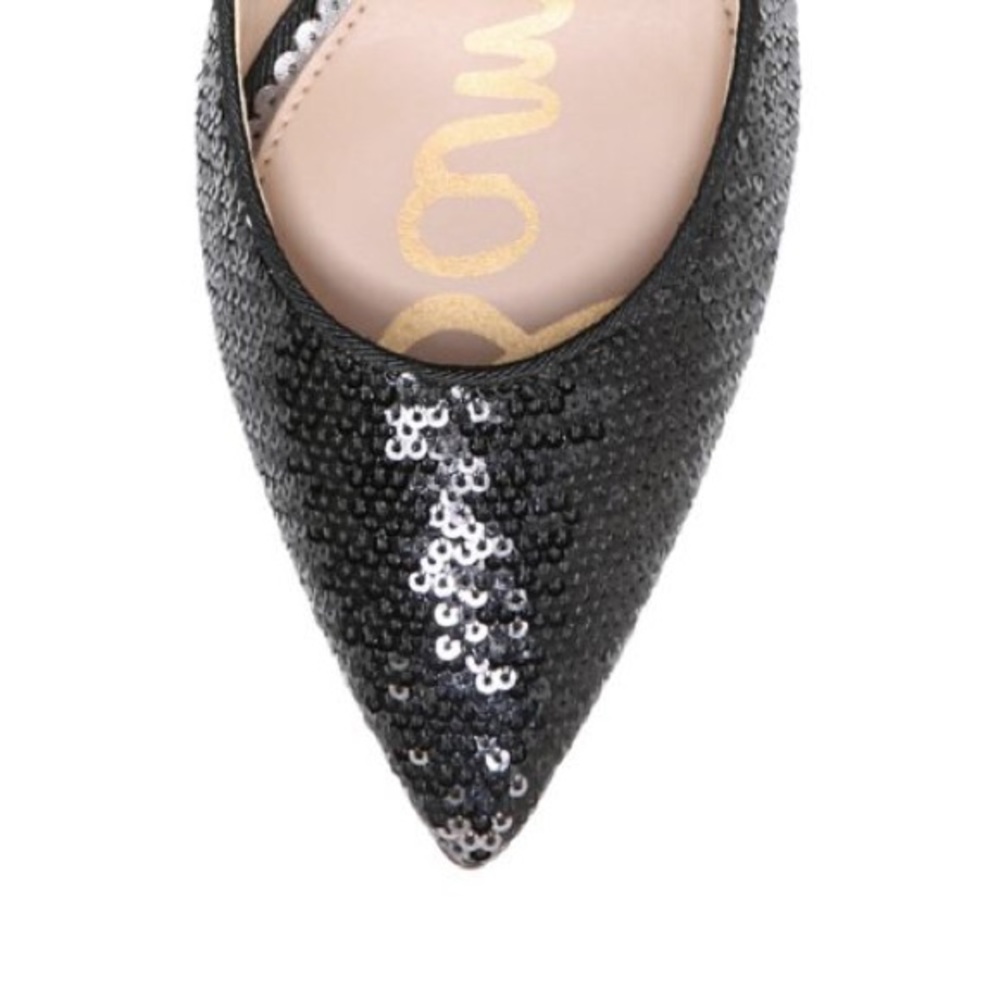 Sam Edelman Hazel Sequin Black Heels NEW✨ - Picture 5 of 8